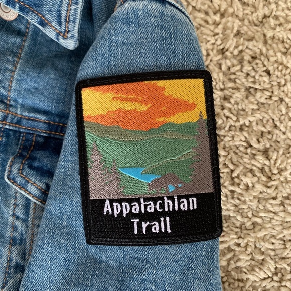 Handmade Appalachian Trail Denim Jacket - Picture 3 of 4